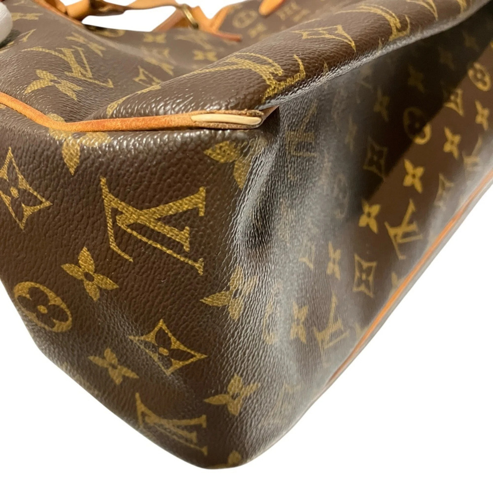 LOUIS VUITTON Brown Monogram Canvas Tote Bag - Picture 6 of 9